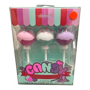 Claire's Candy Lip Gloss Trio - Pink, White, Lavender
